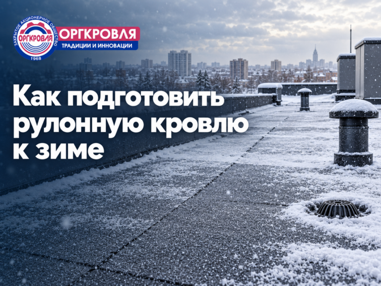 Как подготовить рулонную кровлю к зиме и сохранить покрытие